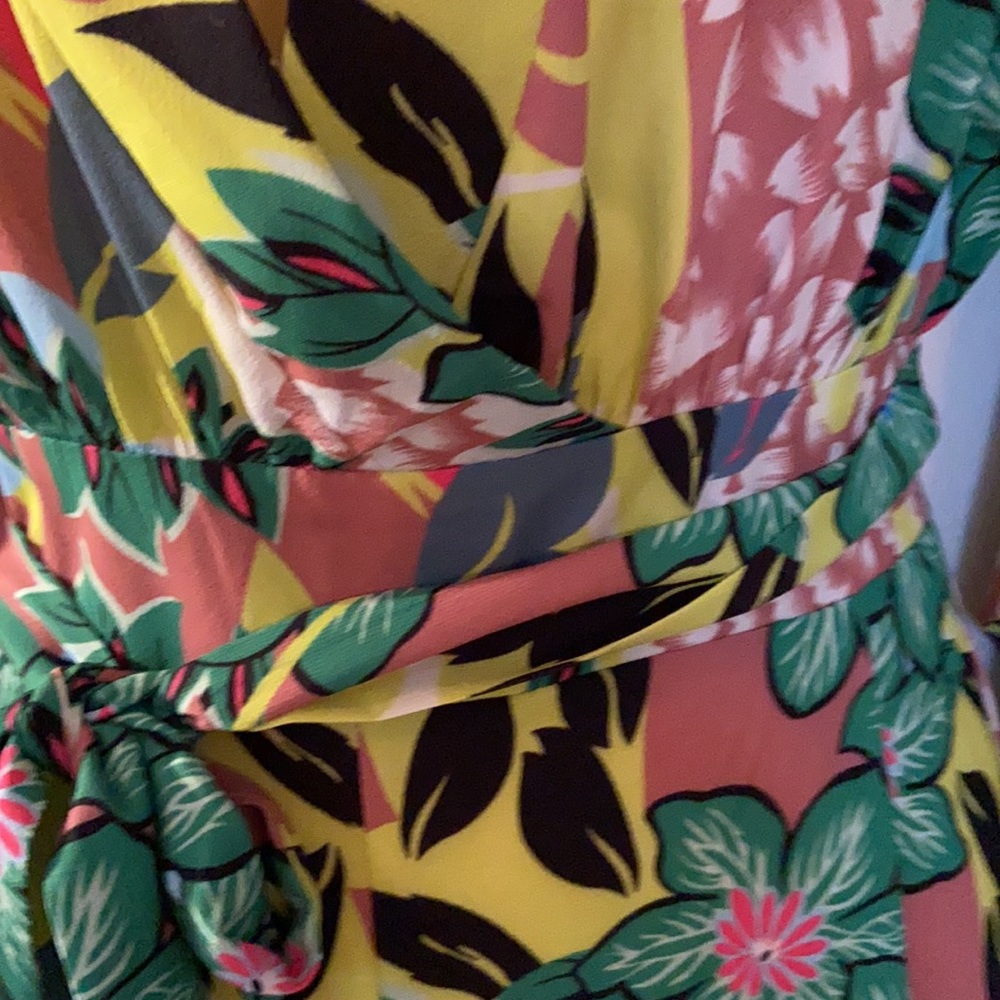 Karlie Anthropologie Tropical Kimono Jumpsuit S - Picture 3 of 11